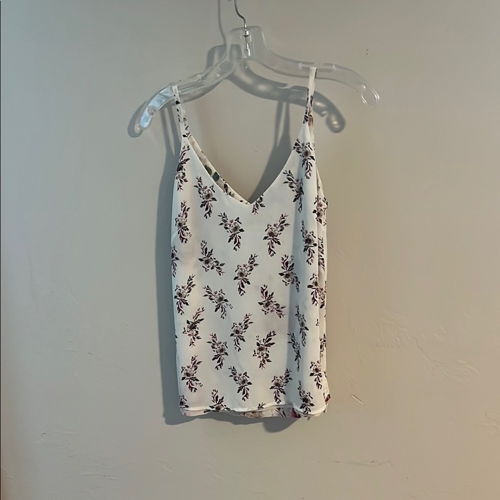 White House Black Market Cream Reversible Sleeveless Camisole